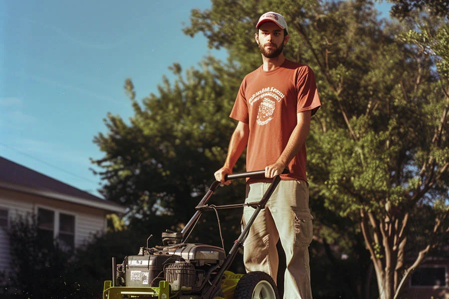 self propelled battery mower